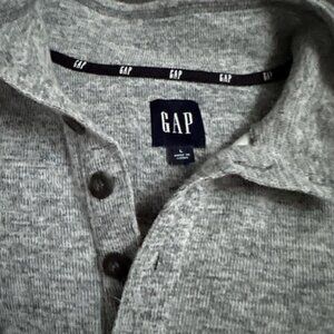 Mens Large Heathered Grey Top